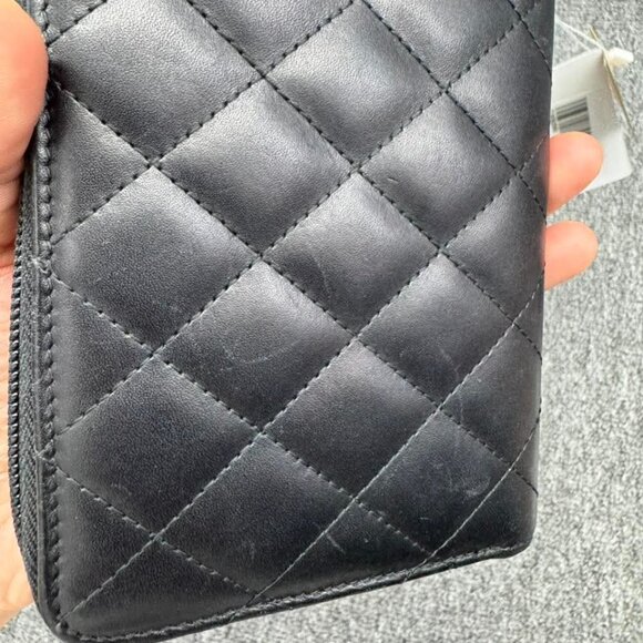 Chanel Cambon Black Leather Wallet 399-073125 - Picture 7 of 13